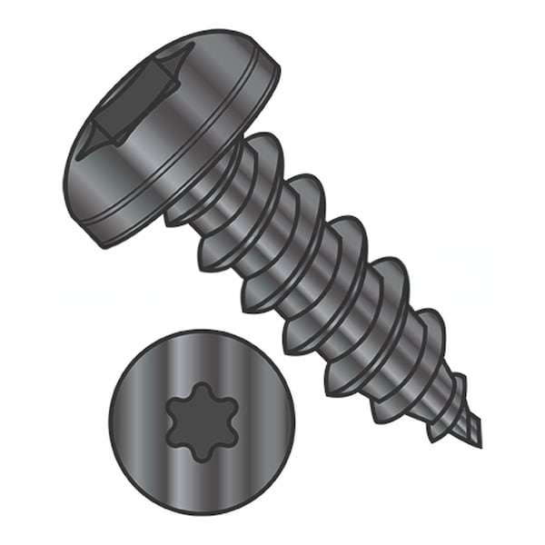 Usa Industrials Self-Drilling Screw, #10-16 x 5/8", Black Oxide 18-8 Stainless Steel Pan Head Torx Drive BULK-SCRW-13241 - main